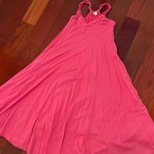 Cotton gauze long cover/up